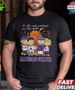 2024 Kansas State Wildcats x Peanuts Snoopy Is The Most Wonderful Time Of The Year Shirt