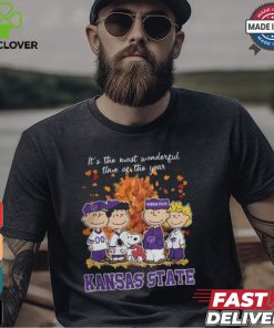 2024 Kansas State Wildcats x Peanuts Snoopy Is The Most Wonderful Time Of The Year Shirt