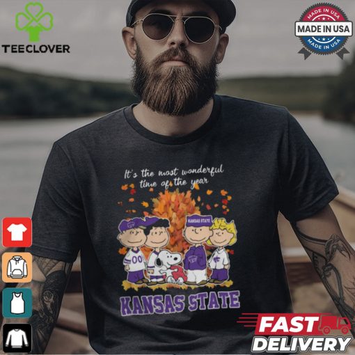 2024 Kansas State Wildcats x Peanuts Snoopy Is The Most Wonderful Time Of The Year Shirt
