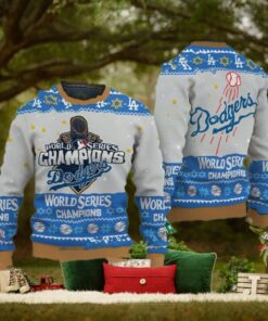 2024 LA Dodgers World Series Champions Blue Ugly Sweater Shirt