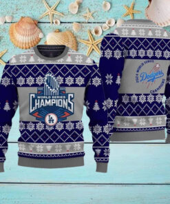 2024 LA Dodgers World Series Champions Ugly Sweater