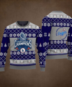 2024 LA Dodgers World Series Champions Ugly Sweater