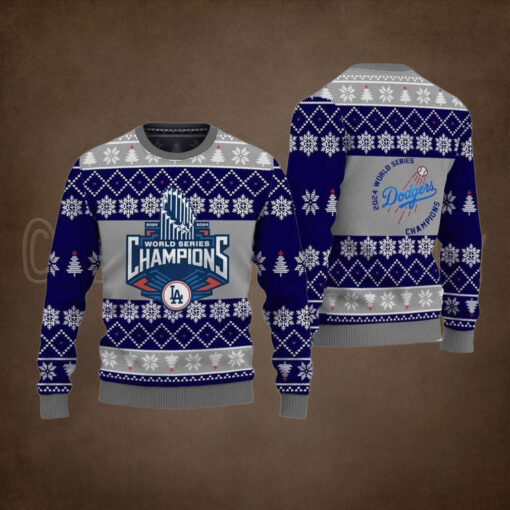2024 LA Dodgers World Series Champions Ugly Sweater