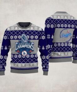 2024 LA Dodgers World Series Champions Ugly Sweater