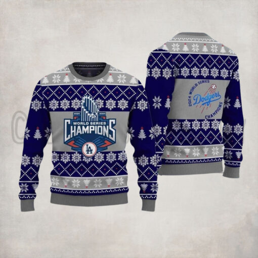 2024 LA Dodgers World Series Champions Ugly Sweater
