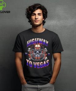 2024 Las Vegas Super Bowl t shirt.The Highway to VegasCelebrating The Game of The year shirt