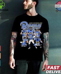 2024 Los Angeles Rams Football player signatures graphic shirt