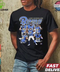 2024 Los Angeles Rams Football player signatures graphic shirt
