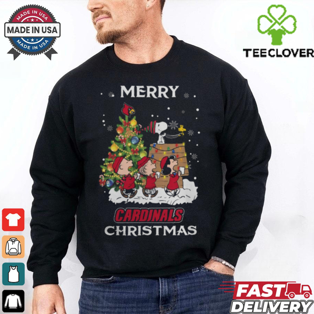 2024 Louisville Cardinals Snoopy And Friends Merry Christmas Shirt 2024 Louisville Cardinals Snoopy And Friends Merry Christmas Shirt