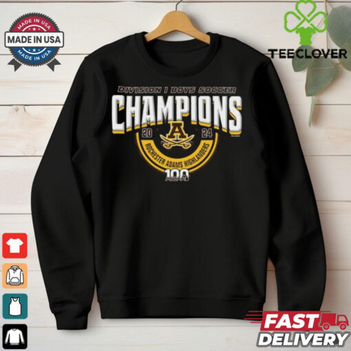 2024 MHSAA Boys Soccer D1 Champions Rochester Adams Highlanders T Shirt