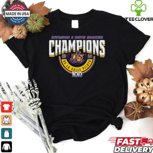 2024 MHSAA Boys Soccer D2 Champions De La Salle Pilots T Shirt