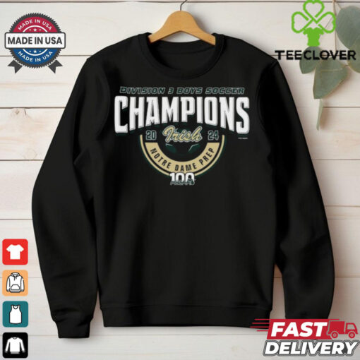 2024 MHSAA Boys Soccer D3 Champions Notre Dame Prep T Shirt