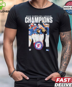 2024 MILB Carolina League Champions Fredericksburg Nationals Player Shirt