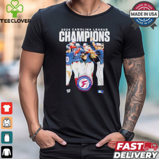 2024 MILB Carolina League Champions Fredericksburg Nationals Player Shirt