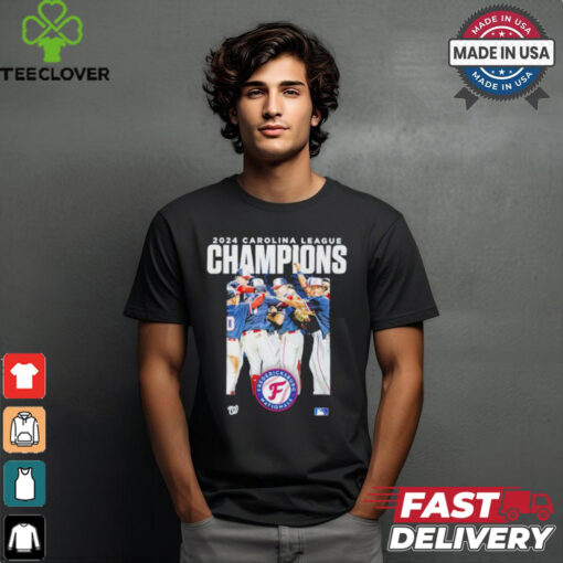 2024 MILB Carolina League Champions Fredericksburg Nationals Player Shirt