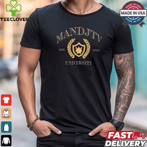 2024 Mandjtv University Est 2009 t hoodie, sweater, longsleeve, shirt v-neck, t-shirt