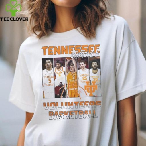 2024 March Madness Tennessee Volunteers Basketball Starting 5 Orange Roster Tee hoodie, sweater, longsleeve, shirt v-neck, t-shirt