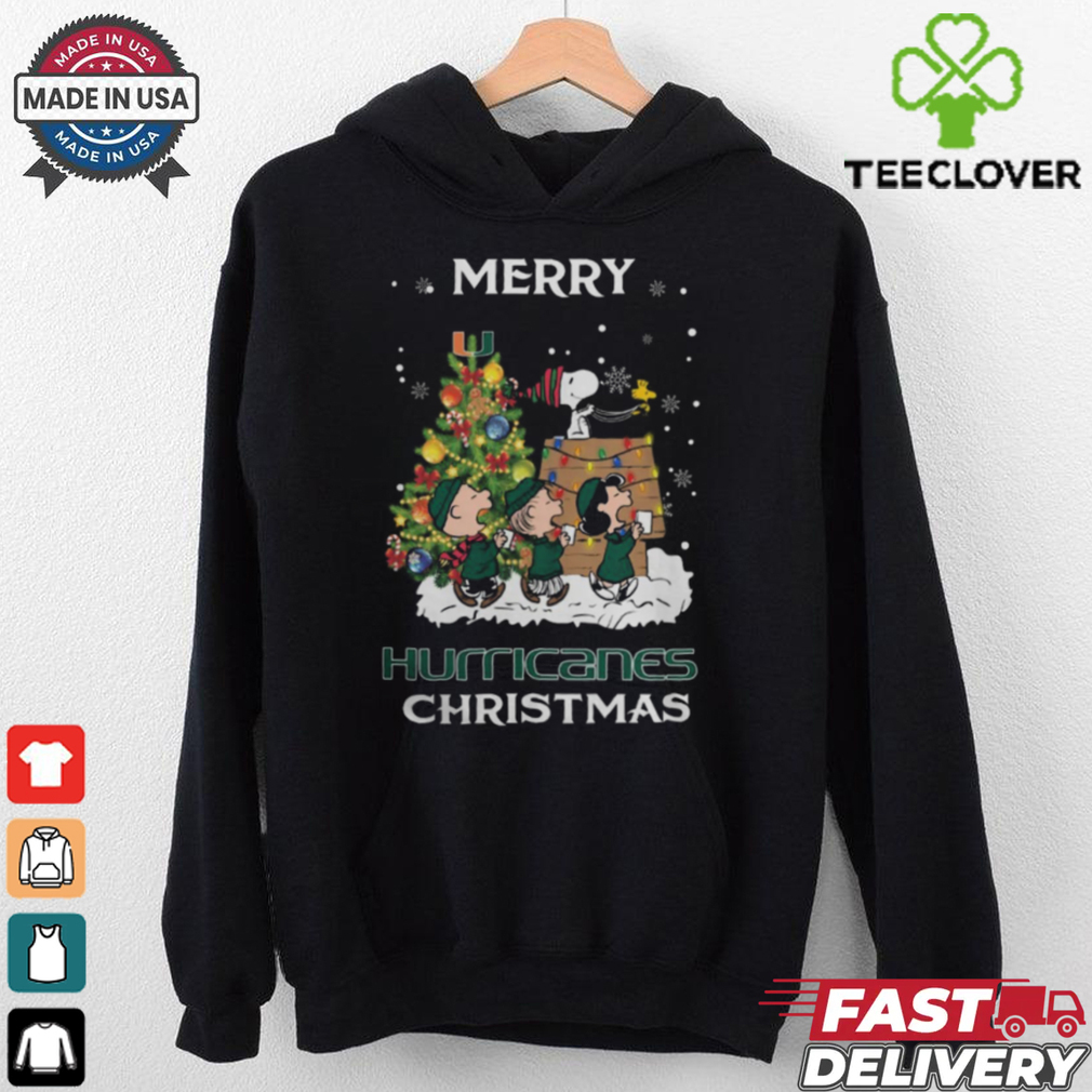 2024 Miami Hurricanes Snoopy And Friends Merry Christmas Shirt 2024 Miami Hurricanes Snoopy And Friends Merry Christmas Shirt