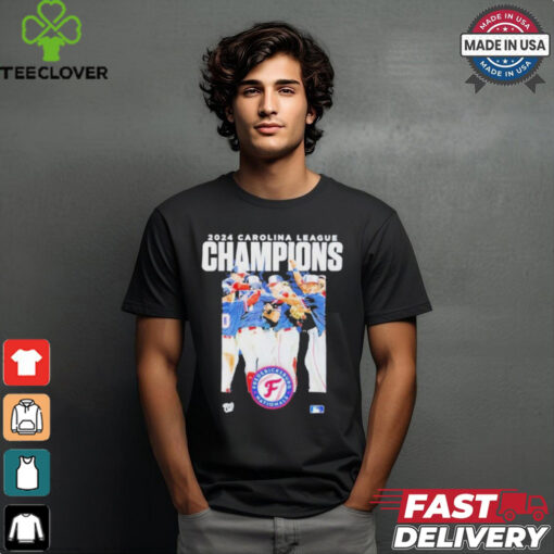 2024 Milb Carolina League Champions Fredericksburg Nationals Player Shirt