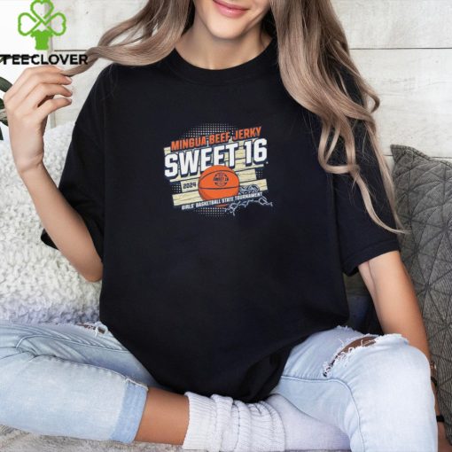 2024 Mingua Beef Jerky Girls' Sweet 16 Basketball State Tournament T Shirt