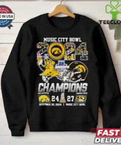 2024 Music City Bowl Iowa Hawkeyes vs Missouri Tigers Champions shirt