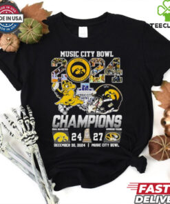 2024 Music City Bowl Iowa Hawkeyes vs Missouri Tigers Champions shirt