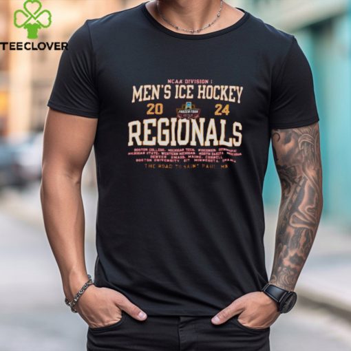2024 NCAA Division I Men’s Ice Hockey Regionals The Road To Saint Paul, MN T Shirt