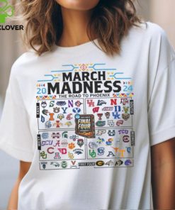 2024 NCAA Final Four 68 Team March Madness Bracket Tee shirt