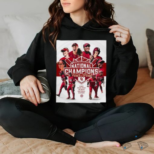 2024 NCAA Softball National Champions Four Peat Oklahoma Sooners In NCAA Softball History shirt