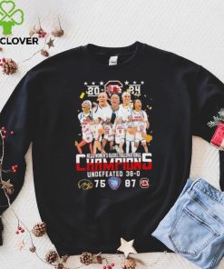 2024 NCAA women’s basketball national champions undefeated 38 0 final four Iowa 75 87 South Carolina Gamecocks hoodie, sweater, longsleeve, shirt v-neck, t-shirt