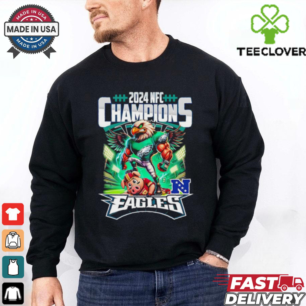 2024 NFC Champions Philadelphia Eagles mascot shirt 2024 NFC Champions Philadelphia Eagles mascot shirt