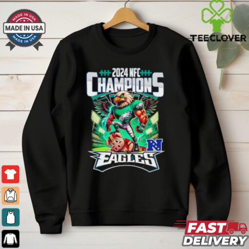 2024 NFC Champions Philadelphia Eagles mascot shirt