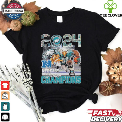 2024 NFC East Division Champions Philadelphia Eagles Mascot Vintage Hoodie T Shirt