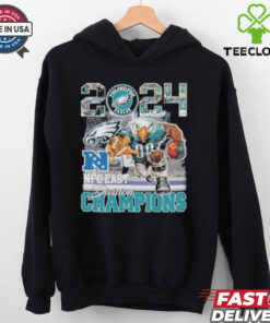 2024 NFC East Division Champions Philadelphia Eagles Mascot Vintage Hoodie T Shirt