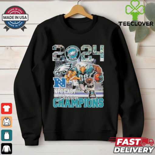 2024 NFC East Division Champions Philadelphia Eagles Mascot Vintage Hoodie T Shirt