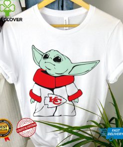 2024 NFL Championship Game Kansas City Chiefs Baby Yoda cartoon logo shirt