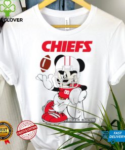 2024 NFL Championship Game Mickey Mouse Super Bowl Kansas City Chiefs football logo shirt