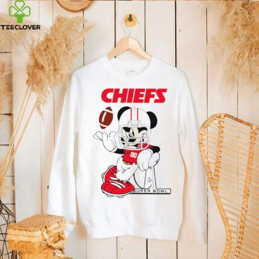 2024 NFL Championship Game Mickey Mouse Super Bowl Kansas City Chiefs football logo shirt