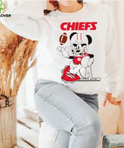 2024 NFL Championship Game Mickey Mouse Super Bowl Kansas City Chiefs football logo shirt