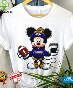 2024 NFL Championship Game Mickey Mouse coffee cup Baltimore Ravens football logo shirt