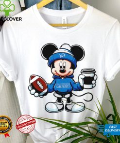 2024 NFL Championship Game Mickey Mouse coffee cup Detroit Lions football logo shirt