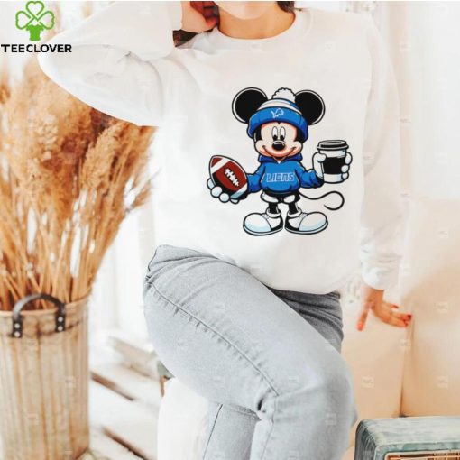 2024 NFL Championship Game Mickey Mouse coffee cup Detroit Lions football logo shirt