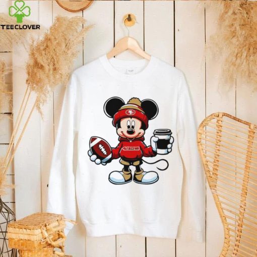 2024 NFL Championship Game Mickey Mouse coffee cup San Francisco 49ers football logo shirt