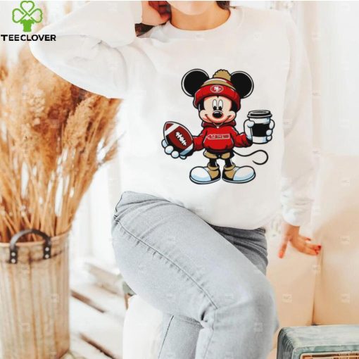 2024 NFL Championship Game Mickey Mouse coffee cup San Francisco 49ers football logo shirt