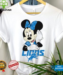 2024 NFL Championship Game Minnie Mouse Detroit Lions football logo shirt