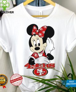 2024 NFL Championship Game Minnie Mouse San Francisco 49ers football logo shirt