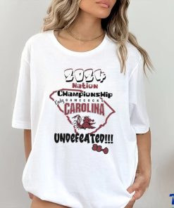 2024 Nation Championship .Lady Carolina Gamecocks Undefeated 38 0 Shirt