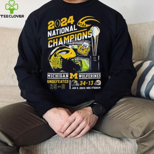 2024 National Champions #144 Michigan Wolverines Undefeated 15 0 Shirt