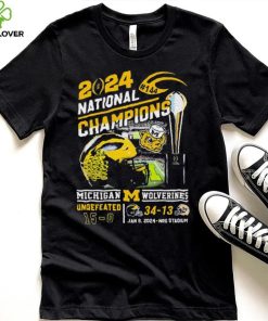 2024 National Champions #144 Michigan Wolverines Undefeated 15 0 Shirt
