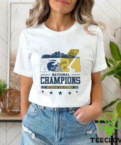 2024 National Champions Michigan Wolverines Herlmet Tee Shirt